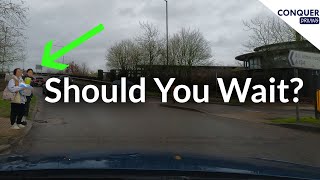 Should you Give Way to Pedestrians at Junctions and How its Marked on the British Driving Test [upl. by Haggi925]