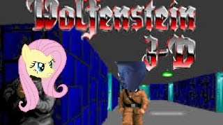 Fluttershy Vs Angry German kid on Wolfenstein 3D online [upl. by Naes]