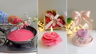 9 Magníficas Ideas con VELAS y FLORES para Regalar a MAMÁ 9Manualidades para el Día de la Madre [upl. by Ennaimaj546]