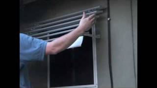 Aluminum Window Awning Installation Part 6  Step 5 [upl. by Sergias]