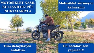 MOTOSİKLET NASIL KULLANILIRVİTESLİ MOTOSİKLET NASIL SÜRÜLÜR [upl. by Ahsertal]