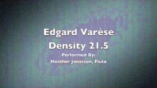 Edgard Varèse  Density 215 [upl. by Otila]