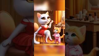 Kitten with makeup cat cute cartoon kitten cutecats funny [upl. by Janelle629]