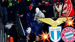 Angriff am Block Affenlaute amp Pyroshows SS Lazio  Bayern 10 [upl. by Morton]