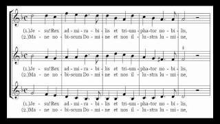 Jesu Rex Admirabilis  PALESTRINA  Soprano  Alto  Bass [upl. by Ailana841]