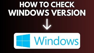 How To Check Your Windows Version [upl. by Reyna850]