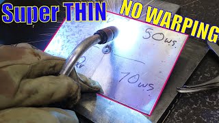 How To Mig Weld SUPER Thin Metal with NO WARPING [upl. by Yddor]