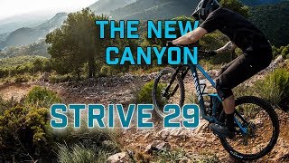 The new Canyon Strive 29  Chasing Fabien Barel [upl. by Hittel654]