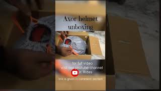 Axor Helmet Unboxing Hindi Mein  अक्सोर हेलमेट की अनबॉक्सिंग  Best Bike Helmet Review helmet [upl. by Lebyram]