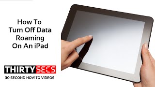 How To Turn Off Data Roaming On Your iPad [upl. by Ennaxxor]