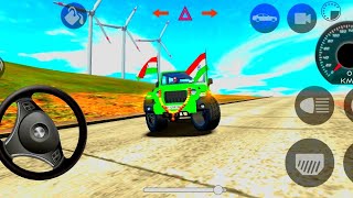 Dollar Song Modified Mahindra green Thar 👿 Indian Cars Simulator 3D Android Gameplay Part 1 [upl. by Laet457]