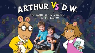 Arthur vs DW The Battle of the Universe for All Time Can You Win Arthur vs DWs Toy Toss [upl. by Hannus]