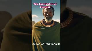 King Kgosi Sechele of the Bakwena people in Botswana [upl. by Htims]