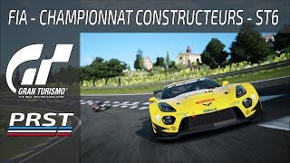 GRAN TURISMO SPORT ST6 CHAMPIONNAT FIA DES CONSTRUCTEURS  QUAND UN ITALIEN NARRIVE PAS DOUBLER [upl. by Eyde252]