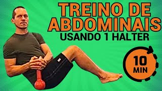 Treino de Abdominais com Halter – 10 Minutos de Circuito Intenso [upl. by Ramses43]