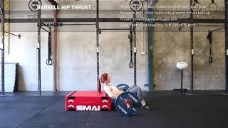 Barbell Hip Thrust – Plyometric Box Training [upl. by Tteve148]