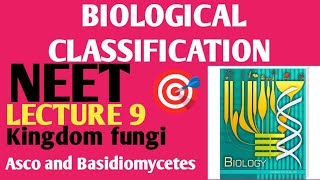 BIOLOGICAL CLASSIFICATION KINGDOM FUNGI Asco and BasidiomycetesLecture 9 Ncert 11 [upl. by Aneloj216]