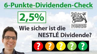 NESTLÉ Aktie Wie sicher ist die Dividende  6PunkteDividendenAnalyse [upl. by Adnert]