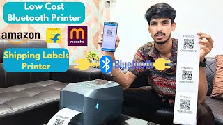 Low Cost Shipping amp Barcode Printer  Bluetooth Connectivity printer  Printing with Mobile [upl. by Orravan]