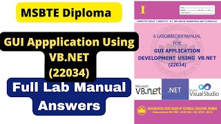 22034 gui application development using vbnet lab manual answer  22034 manual answers [upl. by Boynton572]