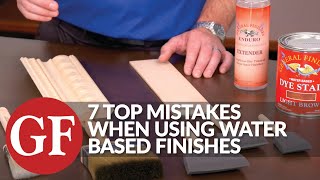 How to Avoid The Top 7 Mistakes Made When Using Waterbased Stains  General Finishes [upl. by Cinelli]