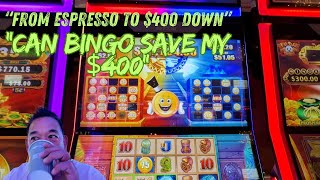 quotCashman’s Bingo Slot Morning Espresso Turns into a 400 Gamble Did I Win It Backquot [upl. by Flam]