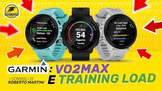 GARMIN Stima del VO2MAX  Training Load e Training Status  La guida [upl. by Anirda]