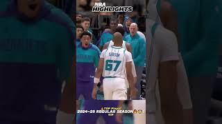 🔥Brandon Miller LONG pass🔥 ALLEYOFF dunks nba shorts viralshorts trending [upl. by Zumstein]