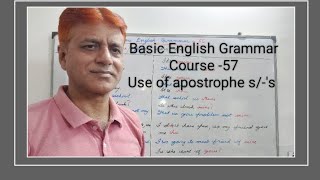 basic English Grammar Course 57Use of apostrophe ss [upl. by Novak]