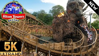 BACK ROW IS BEST  WICKERMAN 5K POV alton towers 2023 [upl. by Oileve]