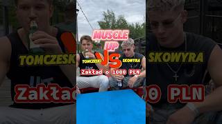 Kalistenik vs freak ❗️kto wygra 1000złDominik Skowyra kalistenika calisthenics muscleup [upl. by Nylyahs]