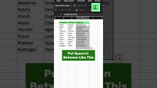 CONCAT Function in Excel exceltips exceltutorials excelformula exceltricks tipsandtricks [upl. by Latini958]