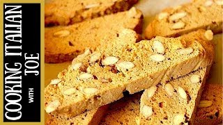 Homemade Almond Biscotti Cookies  Cooking Italian with Joe [upl. by Cheatham]