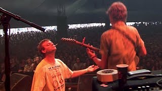 Mac DeMarco lets fan Thijs play guitar on Freaking Out The Neighbourhood at Lowlands 2017 [upl. by Refeinnej]