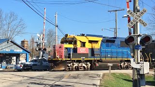 Railroad Crossing Gates Not Working amp Railroad Switching On Grain Spur 3 Locomotives Repost CCET [upl. by Aihselat]