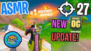 ASMR Gaming 😴 Fortnite NEW Floating Island Relaxing Gum Chewing 🎮🎧 Controller Sounds  Whispering 💤 [upl. by Aruam]