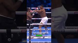 Anthony Joshuas powerful left hook against Jermaine Franklin anthonyjoshua usuk tysonfury espn [upl. by Darline842]