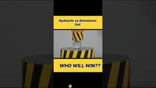 Hydraulic vs Aluminium foil like And Subscribeytshorts automobile hydraulicequipment like [upl. by Adekahs]