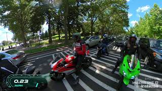 MDSB Philly Cheesesteak Run  Insta360 ONE R 🏍 group motorcycle ride [upl. by England]