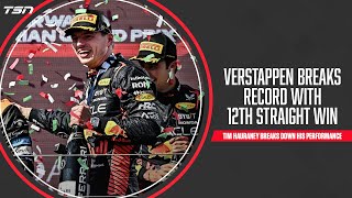 Verstappen breaks F1 record with 12th straight win [upl. by Ert]