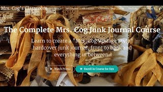 The Complete Junk Journal Course with Mrs Cog available on Etsy [upl. by Idona640]