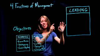 Leadership and Management  Part 3 of 4The Four Functions of Management [upl. by Arraek]