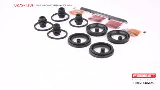 0275T30F FRONT BRAKE CALIPER REPAIR KIT FOR INFINITI [upl. by Danna196]