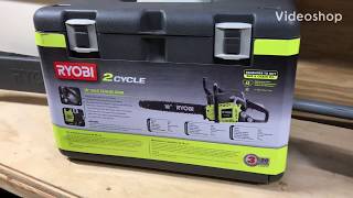 RYOBI 18” gas chainsaw review [upl. by Neiviv]