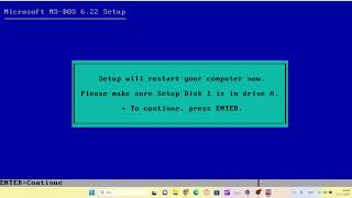 MS DOS 622 Kurulumu [upl. by Licko]