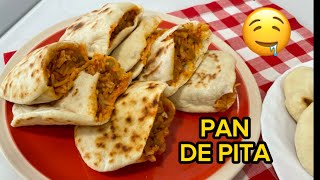 Receta PAN DE PITA fácil RecetasRicasdeIrene [upl. by Biddie]