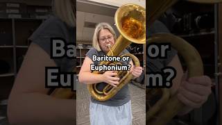 Baritone or Euphonium What’s the difference baritone euphonium band banddirector lowbrass [upl. by Mell]