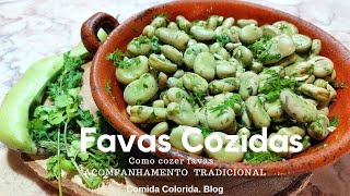 Como COZER FAVAS  FAVAS COZIDAS Receita de ACOMPANHAMENTO TRADICIONAL [upl. by Leibrag153]