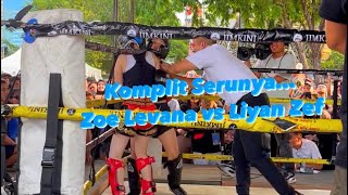 Nih… komplit serunya Pertarungan Liyan Zef vs Zoe Levana di PGR Fight Show [upl. by Annohsal]