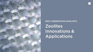 Zeolites Innovations amp Applications  enables cleaner cement production  next generation catalysts [upl. by Aihsaei]